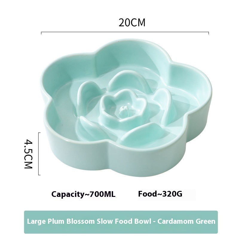 Enhance Your Pet's Dining Experience with Our Ceramic Slow Feeding Bowl